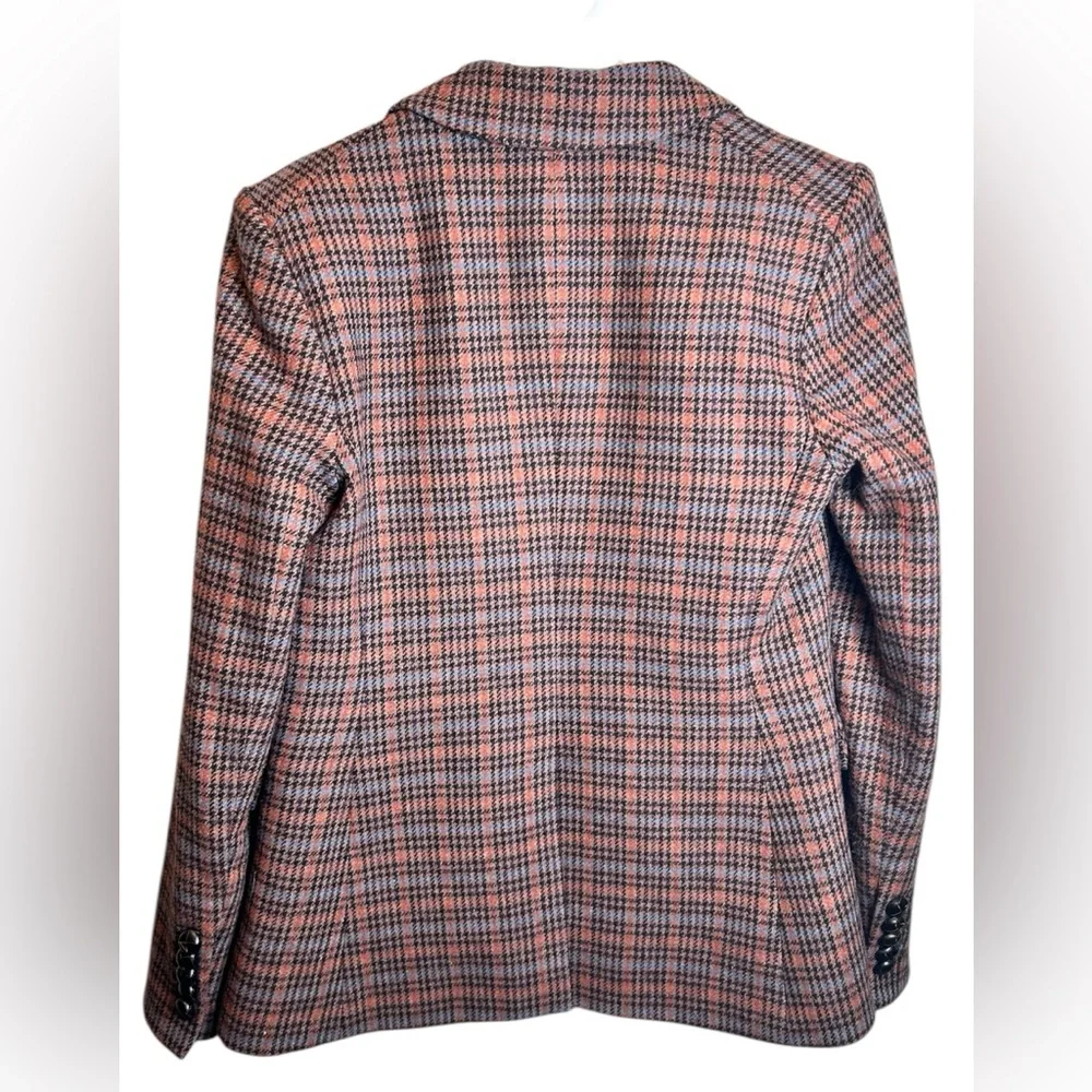 Veronica Beard Miller Plaid Dickey Jacket Preppy Chic Designer Size 6 - Picture 8 of 9